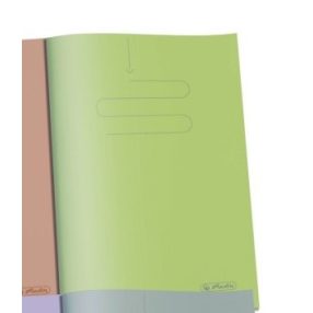   Fóliás színes vonalas füzet, A4/60 (60 lapos!), ZÖLD - Herlitz
