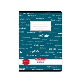 Design szótárfüzet, A/5, Türkiz - Herlitz 