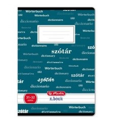 Design szótárfüzet, A/5, Türkiz - Herlitz 