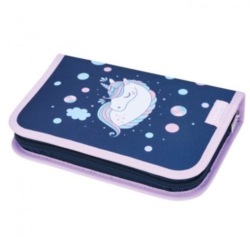 Herlitz kihajtható tolltartó, Unicorn Dreams/Lovas, 2 klapnis (31 részes töltött)