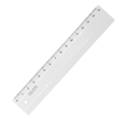 15 cm Hajlékony vonalzó, átlátszó