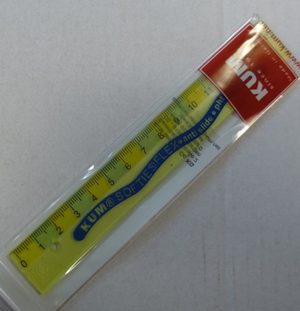 15 cm KUM Hajlékony vonalzó, zöld