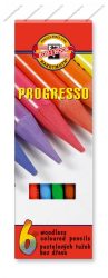 KOH-I-NOOR 8755 PROGRESSO famentes színesceruza, 6 szín (7.6MM)