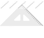   Derékszög vonalzó/Háromszög vonalzó, 45°/15 cm - KOH-I-NOOR 