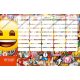 Emoji kétoldalas nagy órarend