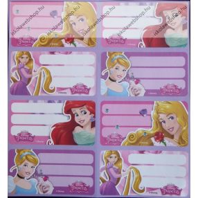 Hercegnős/Princess füzetcímke (8 db/lap)