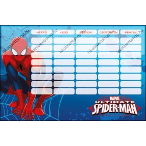 Spider-Man/Pókember Ultimate kétoldalas órarend