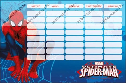 Spider-Man/Pókember Ultimate kétoldalas órarend