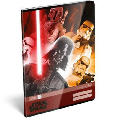 Star Wars Red A4 kockás füzet