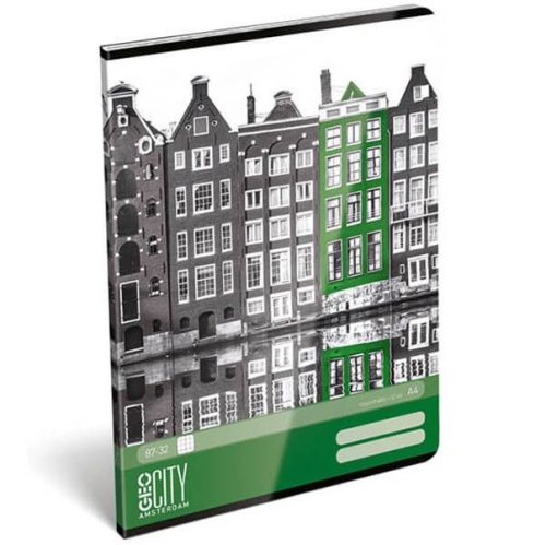 City Amsterdam A4 kockás füzet