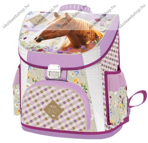 Lizzy Card Lovas/Morning star Pink/Wild Beauty Brown Prémium kompakt iskolatáska