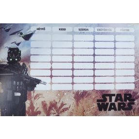 Star Wars Repülő kétoldalas órarend