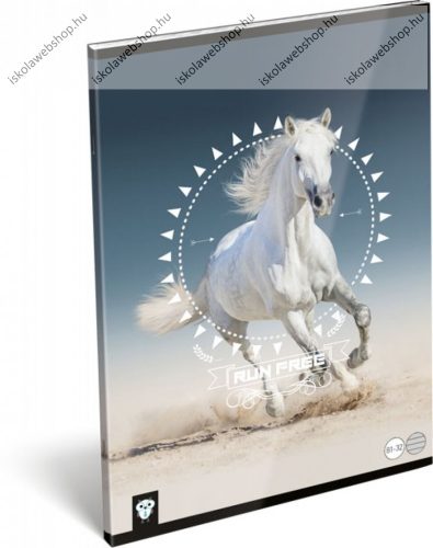 Lovas/Horse A4 kockás füzet