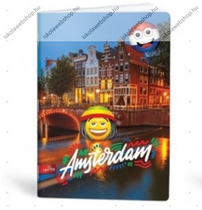 Mmoji A4 kockás füzet, Amsterdam (1 db)