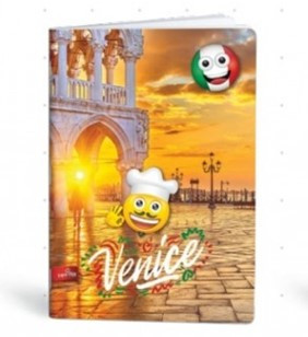 City - Mmoji A4 kockás füzet, Velence (1 db)