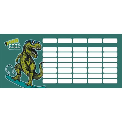 Dino Cool órarend (18x8 cm)