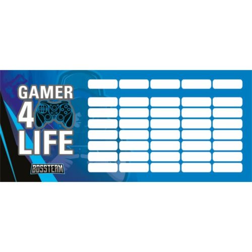 Gamer 4Life órarend (18x8 cm)