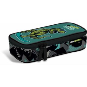 Ovális/bedobós tolltartó, Dino Cool