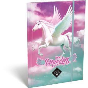 Lovas/Magical Beauty Unikornis  A/4 gumis dosszié