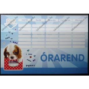 Pet Kutyás kétoldalas órarend