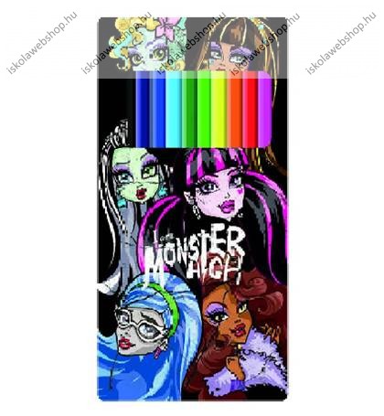 Színesceruza 12 szín fémdobozos Monster High