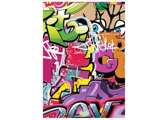 SilverBall Graffiti Girl A4 kockás füzet A4/(87-32) 