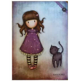   Santoro Gorjuss vonalas füzet, Cica, 40+4 lap, A/5 - MAR MAR 