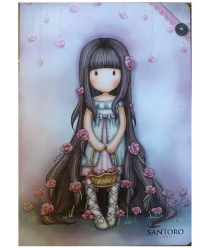 Santoro Gorjuss vonalas füzet, Virágos, 40+4 lap, A/5 - MAR MAR 