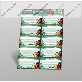 Angry Birds Movie Füzetcímke, 160x230mm 10db/ív