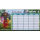 Angry Birds Movie kétoldalasmini órarend (15x8 cm) 