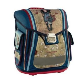   Santoro - Gorjuss ergonómikus, merev falú iskolatáska, The Hatter