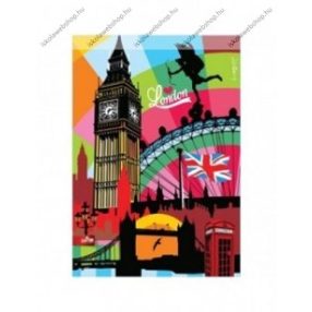 City - London A/4 gumis mappa