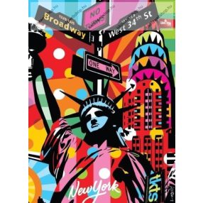 City - New York A/4 gumis mappa