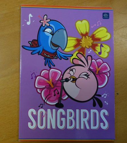 Angry Birds vonalas füzet, pink