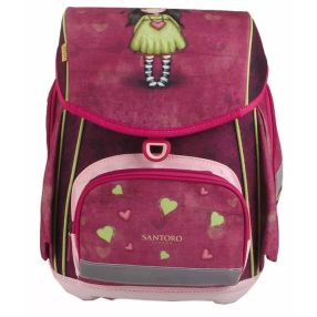   Santoro Gorjuss ergonómikus iskolatáska, mágneszáras, Heartfelt (33x15x41 cm)