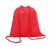 Egyszínű sportzsák/tornazsák, piros, 30x40 cm