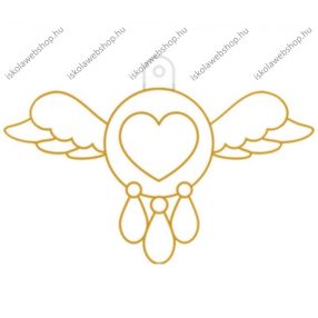 Fényvarázsforma, kicsi szív szárnyakkal