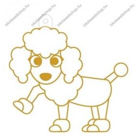 Fényvarázsforma, kicsi kutya-pudli