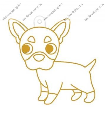 Fényvarázsforma, kicsi kutya-francia bulldog