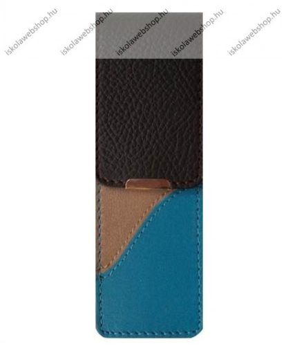 John Gabriel bőr patentos tolltok 5 cm széles, Szivárvány kollekció, BLUETTE