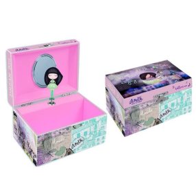 Anekke zenélő ékszeresdoboz - Ballerina,15x10,5x8,4 cm 