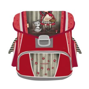   Santoro - Gorjuss ergonómikus merev falú iskolatáska, Little Red Riding Hood