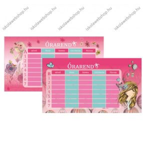   Belmil kétoldalas órarend, Forever In Love/Ballons (14,8x7,7cm) 