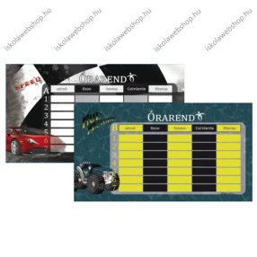 Belmil kétoldalas órarend, Sec - Mud Machine (14,8x7,7cm) 