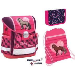 Belmil Classy iskolatáska szett, Lovas/Riding Horse