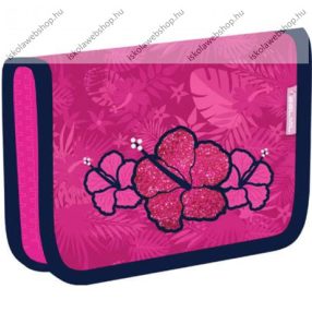 Belmil kihajtható tolltartó, Virágos/Tropical Pink