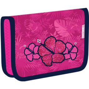 Belmil kihajtható tolltartó, Virágos/Tropical Pink