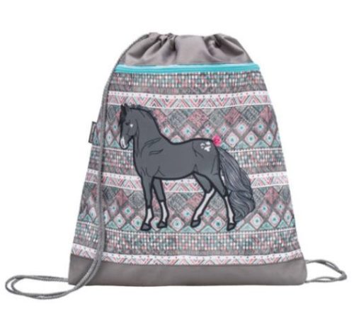 Belmil hálós és zsebes tornazsák, Horse/Lovas