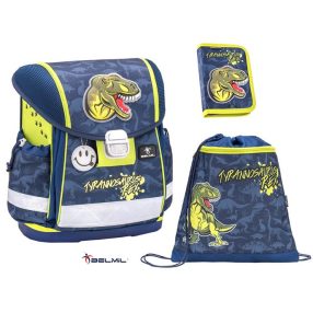   Belmil Classy iskolatáska szett, Dino/Tyrannosaurus Rex (403-13) 