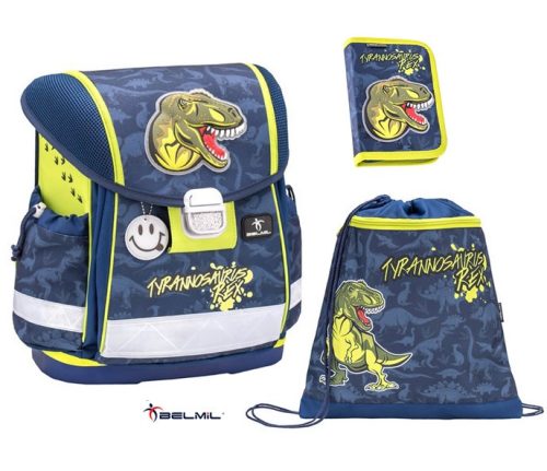 Belmil Classy iskolatáska szett, Dino/Tyrannosaurus Rex (403-13) 